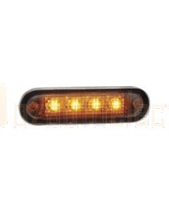 Narva 90821 10-30 Volt L.E.D Front End Outline Marker Lamp (Amber) with 2.5m Cable