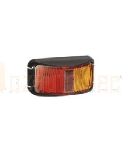 Narva 91603 9-33 Volt L.E.D Side Marker Lamp (Red / Amber) with Black Base and 2.5m Cable