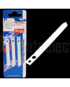 Aerpro JSB2M Makita Fit Medium Cut Blade Cuts Timber/Plastic Pack of 3