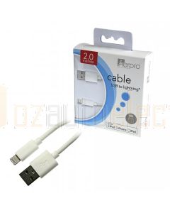 Aerpro APL205 Lightning/USB Cable White