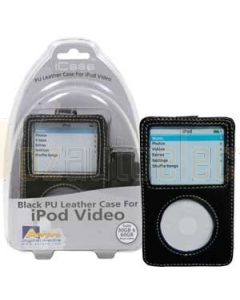 Aerpro APV89309 Black PU Leather Case To Suit 30/60gb iPod Video