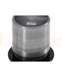 Britax LED Amber Beacon 10-30V 18Watt CLR Lens Magnetic Base, Clear lens, Die-cast alloy base