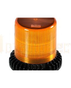 Britax LED Beacon with Heavy Duty Die-cast Alloy Base, Flange base and Amber Lens