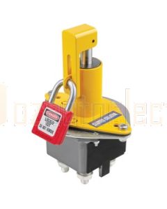 IONNIC LS13007-02 Yellow Lockout Locksafe Single PoleE Battery Master Switch Kit