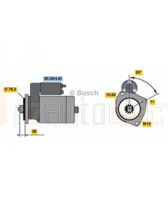 Bosch 0001125519 Volkswagen Touareg Starter Motor