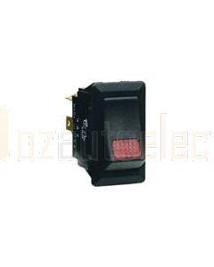 Cole Hersee 58328-58BX Red 24V SPST On/Off Rocker Switch
