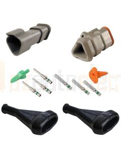 Deutsch DT3-1-E008 Heat Shrink Adapter Connector Kit with Boots