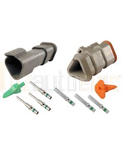 Deutsch DT3-1-E008 3 Way Connector Kit with Shrink Boot Adapter Modification