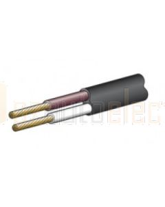 Tycab 4mm Twin Core Cable Sheathed Brown and White 30m