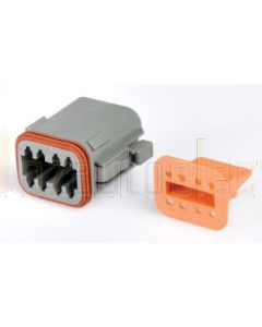 Hella Mining 9.HM4948 8-Way Male DT Connector (Incl. Wedge) - Pack of 5
