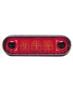 Hella Wide Rim LED Courtesy Lamp - Red, 12V DC (95951071) 