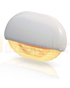 Hella Marine 2JA998560-311 Amber LED Easy Fit Step Lamp - 12-24V DC, White Plastic Cap
