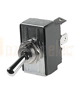 Hella (On)-Off-(On) Toggle Switch - Spring Return, Chrome Plated (4461)