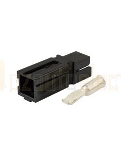 Hella Power Connector Kit - 75A, Black (HMPS75S)