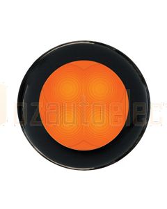 Hella Round LED Courtesy Lamp - Orange, 12V DC (98050761)