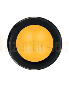 Hella Round LED Courtesy Lamp - Yellow, 12V DC (98050701)
