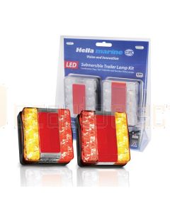 Hella Marine 2395-TP Square Compact LED Combination Trailer Lamp Kit 