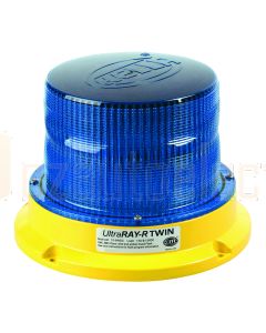 Hella Mining HM500BDIR UltraRAY-R Twin  LED Warning Beacon - Blue Direct Mount