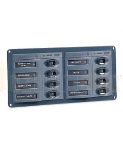 Hella 2695 8 Way Horizontal Switch Panel with Circuit Breakers
