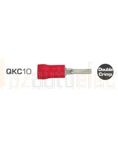 Ionnic QKC10 Red Vinyl Pin Terminal - Pack of 100
