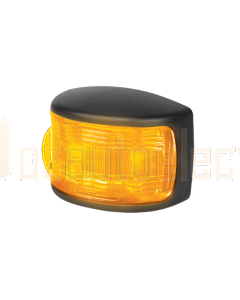 Hella LED Front Position Marker Lamp Amber 12/24V Black Base