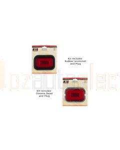 LED Autolamps 130RMG Single Stop/Tail Lamp with Rubber Grommet and Plug (Blister)