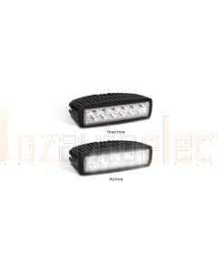 LED Autolamps 16018BM Flood Lamp - Black Housing (Single Blister)