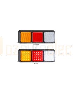 LED Autolamps 282ARWM Stop/Tail/Indicator/Reverse Combination Lamp (Blister)