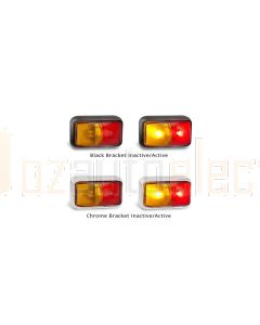 LED Autolamps 58ARM Red Amber Side Marker Lamp (Blister Single)