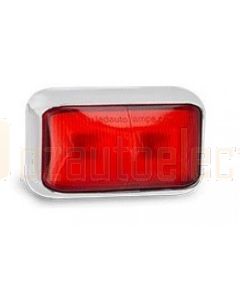 LED Autolamps 58CRM Rear End Outline Marker Lamp with Chrome Bracket (Blister Single)