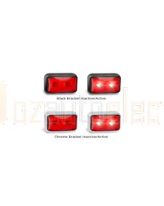 LED Autolamps 58CRMB10P Rear End Outline Marker Lamp with Chrome Bracket (Bulk Boxed 10 Pack)