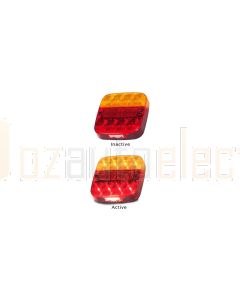 LED Autolamps 99ARLM Stop/Tail/Ind/Reflector/Licence Combination Lamp - Multivolt (Bulk Boxed)