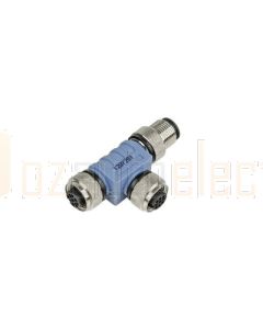 M12 Network 5 Pin T-Piece Connector