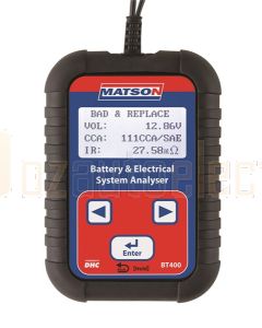 Matson BT400 Digital Battery and System Tester