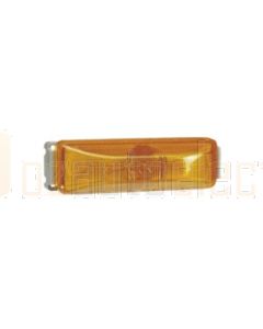 Narva 91902 12 Volt Sealed Side Direction Indicator or External Cabin Lamp Kit (Amber) with Self Grounding Grey Mounting Base