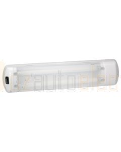 Narva 87430 12V 8W Twin Fluorescent Interior Lamp with Off / On Switch