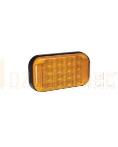 Narva 9-33 Volt L.E.D Rear Direction Indicator Lamp (Amber) with 0.5m of Hard-Wired Cable and Black Base - Bulk Pack of 4 (94144/4)