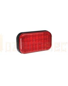 Narva 9-33 Volt L.E.D Rear Stop/Tail Lamp (Red) with 0.5m of Hard-Wired Cable and Black Base - Blister Pack (94146BL)