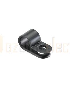 Narva 56583 Nylon Black Cable Clamps (P-Clips) - 7.9mm (Pack of 100)