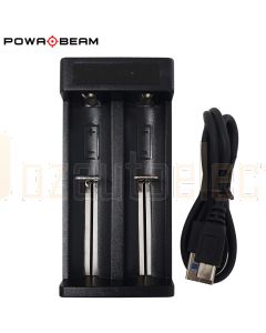 Powa Beam BAT-MC2P Dual Lithium Battery Charger with Display