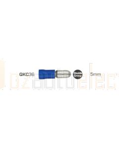 Quikcrimp QKC36 Bullet Male Pre-Insulated Terminal Blue 1.5 - 2.5mm² - Pack of 100