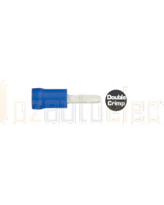 Quikcrimp QKC71 Blue 2.3mm x 10mm Flat Blade Female Terminal 100 Pack