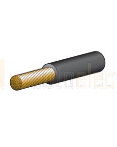 Single Core Black Cable 8 B&S 8mm - 1m Cut to Length