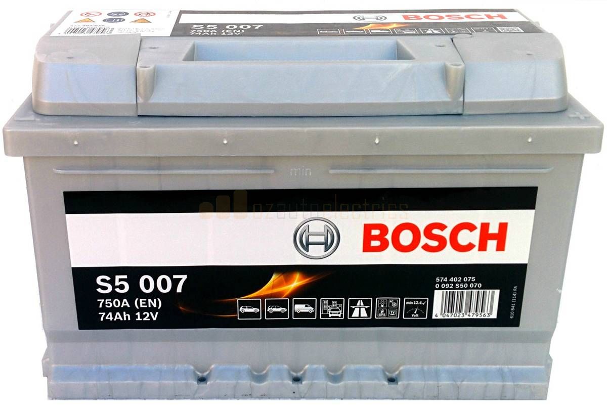 Аккумулятор автомобильный 74. Bosch s5 007 74r 750a. Bosch 74 Ач. АКБ Bosch s5 007 6ст-74 обр.. Логан АКБ 2000.