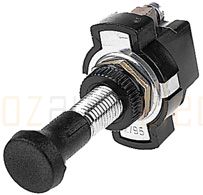 Sydien 3pcs 8mm/ 0.31 Thread ON-OFF Push-Pull Pushbutton Switch 12V/24V for Auto Car Vehicle 