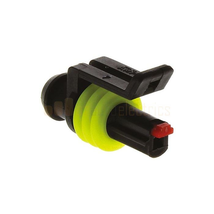 1 x 2 way pre wired  waterproof electrical connectors plug with wire superseal