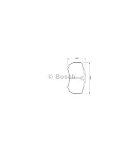 Bosch 0986424750 Brake Pad Set BP459 - Set