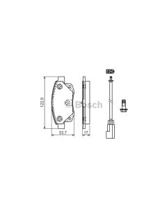 Bosch 0986494171 Brake Pad Set BP1082 - Set