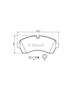 Bosch 0986494194 Brake Pad Set BP1104 - Set