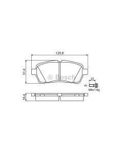 Bosch 0986494205 Brake Pad Set BP1141 - Set